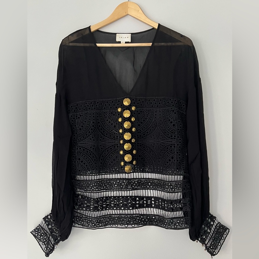 Ixiah Black Lace Blouse (NY Sale❣️)